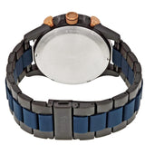 Buy Shop Fossil Nate Chronograph Blue Dial Two Tone Steel Strap Watch for Men - JR1494 USA Online