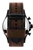 Buy Shop Fossil Nate Chronograph Brown Dial Brown Leather Strap Watch for Men - JR1487 USA Online
