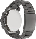 Buy Shop Fossil Nate Chronograph Gunmetal Dial Grey Steel Strap Watch for Men - JR1437 USA Online