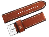 Buy Shop Fossil Nate Chronograph Navy Blue Dial Brown Leather Strap Watch for Men - JR1504 USA Online