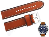 Buy Shop Fossil Nate Chronograph Navy Blue Dial Brown Leather Strap Watch for Men - JR1504 USA Online