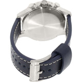 Buy Shop Fossil Nate Chronograph White Dial Blue Leather Strap Watch for Men - JR1480 USA Online