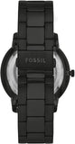 Buy Shop Fossil Neutra Automatic Skeleton Black Dial Black Steel Strap Watch for Men - ME3183 USA Online