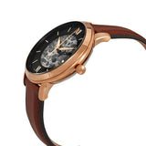 Buy Shop Fossil Neutra Automatic Skeleton Black Dial Brown Leather Strap Watch for Men - ME3195 USA Online