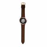 Buy Shop Fossil Neutra Automatic Skeleton Black Dial Brown Leather Strap Watch for Men - ME3195 USA Online