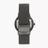 Buy Shop Fossil Neutra Automatic Skeleton Black Dial Grey Mesh Strap Watch for Men - ME3185 USA Online