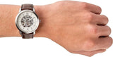 Buy Shop Fossil Neutra Automatic Skeleton White Dial Brown Leather Strap Watch for Men - ME3184 USA Online