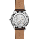 Buy Shop Fossil Neutra Automatic Skeleton White Dial Brown Leather Strap Watch for Men - ME3184 USA Online