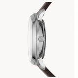 Buy Shop Fossil Neutra Automatic Skeleton White Dial Brown Leather Strap Watch for Men - ME3184 USA Online