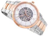 Buy Shop Fossil Neutra Automatic Skeleton White Dial Two Tone Steel Strap Watch for Men - ME3196 USA Online