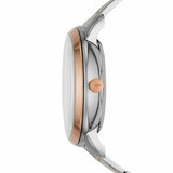 Buy Shop Fossil Neutra Automatic Skeleton White Dial Two Tone Steel Strap Watch for Men - ME3196 USA Online