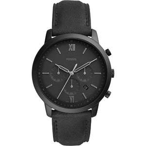 Buy Shop Fossil Neutra Chronograph Black Dial Black Leather Strap Watch for Men - FS5503 USA Online