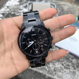 Buy Shop Fossil Neutra Chronograph Black Dial Black Steel Strap Watch for Men - FS5474 USA Online