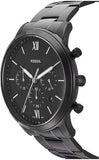 Buy Shop Fossil Neutra Chronograph Black Dial Black Steel Strap Watch for Men - FS5474 USA Online
