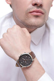 Buy Shop Fossil Neutra Chronograph Black Dial Brown Leather Strap Watch for Men - FS5408 USA Online