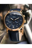 Buy Shop Fossil Neutra Chronograph Blue Dial Blue Leather Strap Watch for Men - FS5454 USA Online