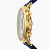 Buy Shop Fossil Neutra Chronograph Blue Dial Blue Leather Strap Watch for Men - FS5790 USA Online