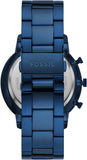 Buy Shop Fossil Neutra Chronograph Blue Dial Blue Steel Strap Watch for Men - FS5826 USA Online