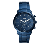 Buy Shop Fossil Neutra Chronograph Blue Dial Blue Steel Strap Watch for Men - FS5826 USA Online