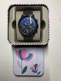 Buy Shop Fossil Neutra Chronograph Blue Dial Silver Mesh Bracelet Watch for Men - FS5383 USA Online