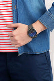 Buy Shop Fossil Neutra Chronograph Blue Dial Silver Mesh Bracelet Watch for Men - FS5383 USA Online
