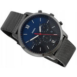 Buy Shop Fossil Neutra Chronograph Blue Dial Silver Mesh Bracelet Watch for Men - FS5383 USA Online
