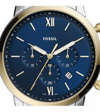 Buy Shop Fossil Neutra Chronograph Blue Dial Two Tone Steel Strap Watch for Men - FS5706 USA Online