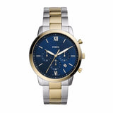 Buy Shop Fossil Neutra Chronograph Blue Dial Two Tone Steel Strap Watch for Men - FS5706 USA Online