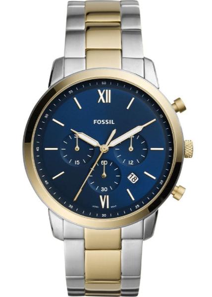 Buy Shop Fossil Neutra Chronograph Blue Dial Two Tone Steel Strap Watch for Men - FS5706 USA Online