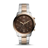Buy Shop Fossil Neutra Chronograph Brown Dial Two Tone Steel Strap Watch for Men - FS5869 USA Online