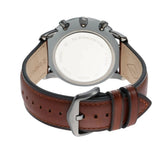 Buy Shop Fossil Neutra Chronograph Grey Dial Brown Leather Strap Watch for Men - FS5512 USA Online