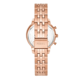 Buy Shop Fossil Neutra Chronograph Mother of Pearl Brown Dial Rose Gold Steel Strap Watch for Women - ES5218 USA Online