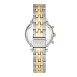 Buy Shop Fossil Neutra Chronograph Mother of Pearl White Dial Two Tone Steel Strap Watch for Women - ES5216 USA Online