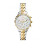 Buy Shop Fossil Neutra Chronograph Mother of Pearl White Dial Two Tone Steel Strap Watch for Women - ES5216 USA Online