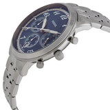 Buy Shop Fossil Neutra Chronograph Blue Dial Silver Steel Strap Watch for Men - FS6025 USA Online