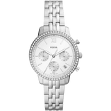Buy Shop Fossil Neutra Chronograph Silver Dial Silver Steel Strap Watch for Women - ES5217 USA Online