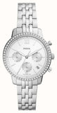 Buy Shop Fossil Neutra Chronograph Silver Dial Silver Steel Strap Watch for Women - ES5217 USA Online
