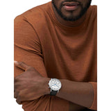 Buy Shop Fossil Neutra Chronograph White Dial Black Leather Strap Watch for Men - FS6023 USA Online