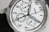 Buy Shop Fossil Neutra Chronograph White Dial Black Leather Strap Watch for Men - FS6023 USA Online