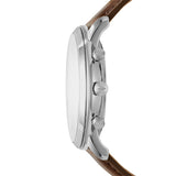 Buy Shop Fossil Neutra Chronograph White Dial Brown Leather Strap Watch for Men - FS5380 USA Online
