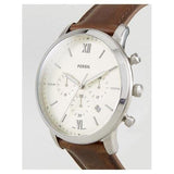 Buy Shop Fossil Neutra Chronograph White Dial Brown Leather Strap Watch for Men - FS5380 USA Online