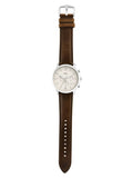 Buy Shop Fossil Neutra Chronograph White Dial Brown Leather Strap Watch for Men - FS5380 USA Online