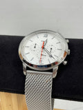Buy Shop Fossil Neutra Chronograph White Dial Silver Mesh Bracelet Watch for Men - FS5382 USA Online