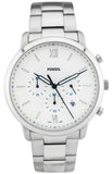 Buy Shop Fossil Neutra Chronograph White Dial Silver Steel Strap Watch for Men - FS5433 USA Online