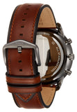 Buy Shop Fossil Neutra Chronograph Grey Dial Brown Leather Strap Watch for Men - FS5512 USA Online