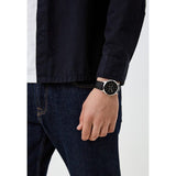 Buy Shop Fossil Neutra Minimalist Moonphase Black Dial Black Leather Strap Watch for Men - FS5904 USA Online