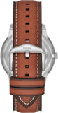 Buy Shop Fossil Neutra Minimalist Moonphase Blue Dial Brown Leather Strap Watch for Men - FS5903 USA Online