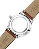 Buy Shop Fossil Neutra Minimalist Moonphase Blue Dial Brown Leather Strap Watch for Men - FS5903 USA Online
