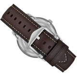 Buy Shop Fossil Neutra Minimalist Moonphase Silver Dial Brown Leather Strap Watch for Men - FS5905 USA Online
