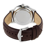 Buy Shop Fossil Neutra Minimalist Moonphase Silver Dial Brown Leather Strap Watch for Men - FS5905 USA Online